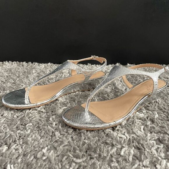 NWOB Badgley Mischka Wedge Sandals - Picture 3 of 8